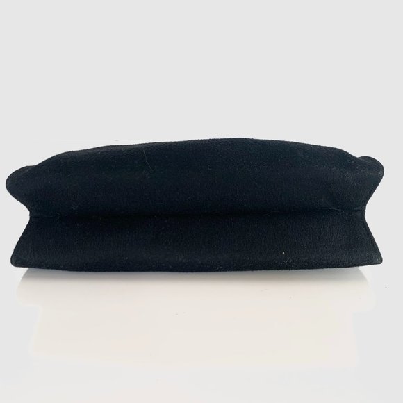 Vintage 50s Bags by Dorian Black Pleated Handbag - Picture 7 of 11